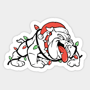 Holiday Bulldog Sticker